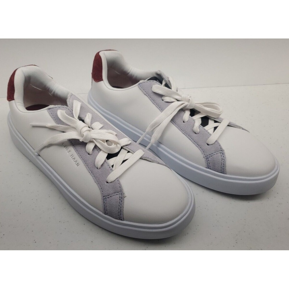 Cole Haan Women's GC Daily Lace Up Sneakers Sz 7B Ivory/Syrah W29127 New! - Picture 2 of 10